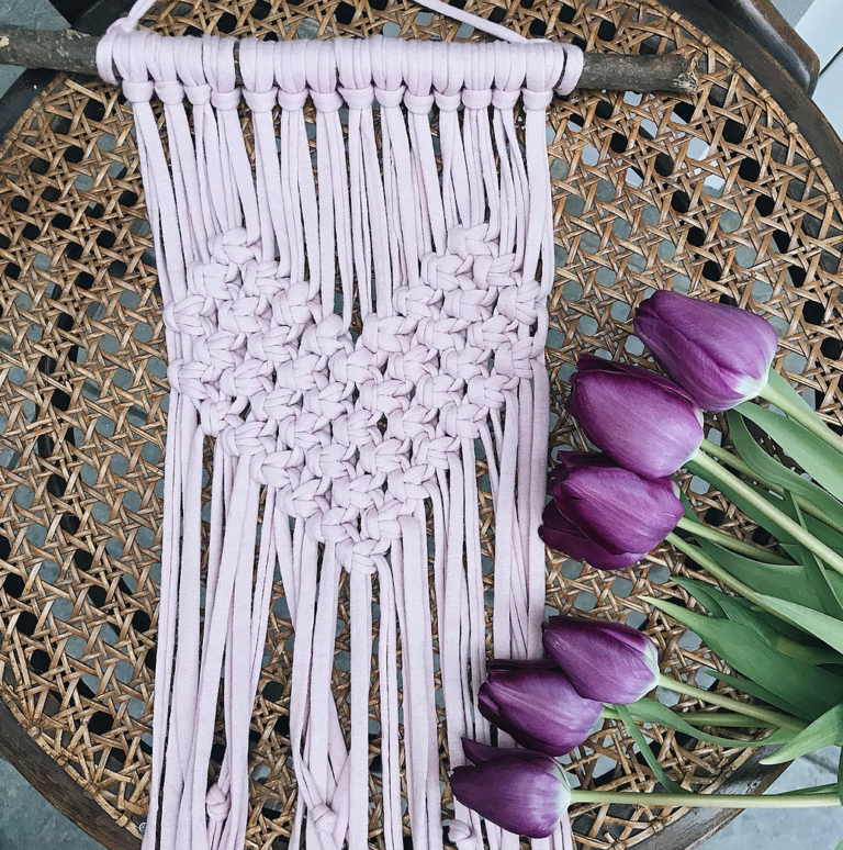 Macrame Heart Wall Hanging The Free Pattern Isabella Strambio Blog